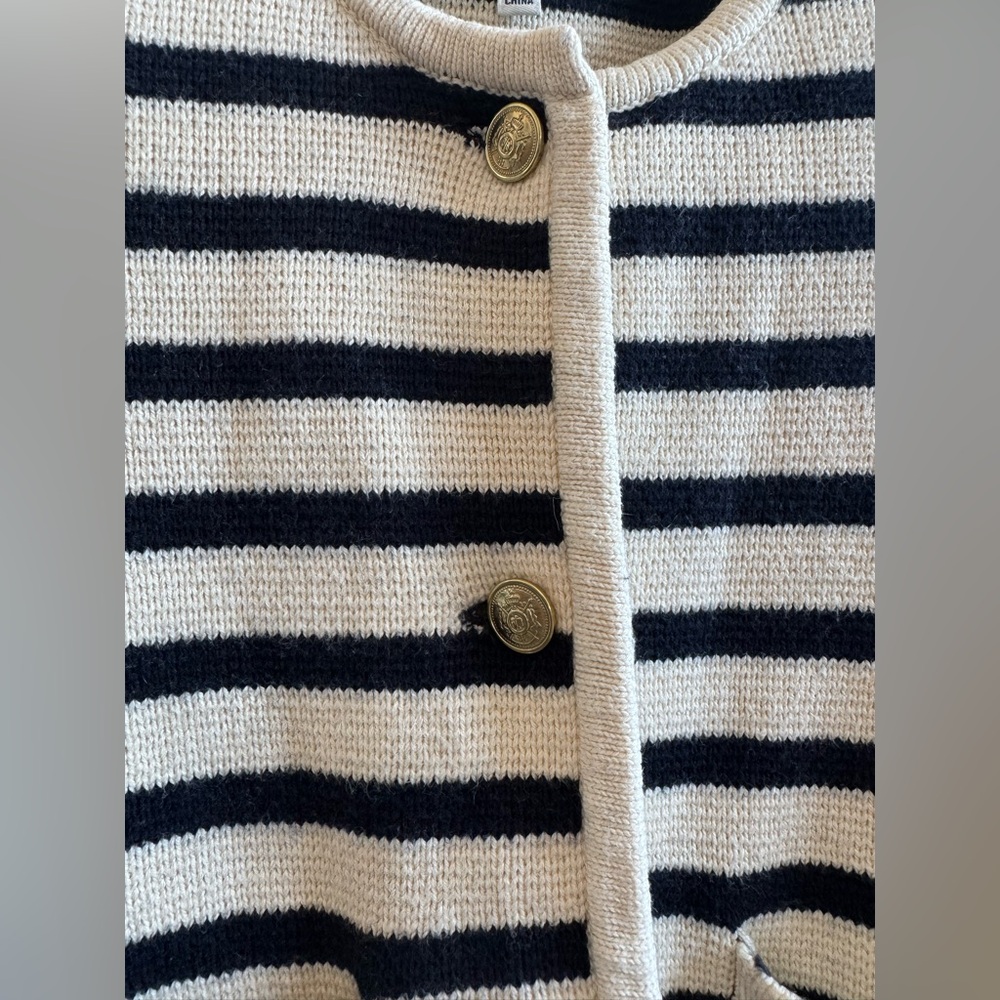 Alex Mill Paris Sweater Jacket in Stripe - Picture 9 of 12